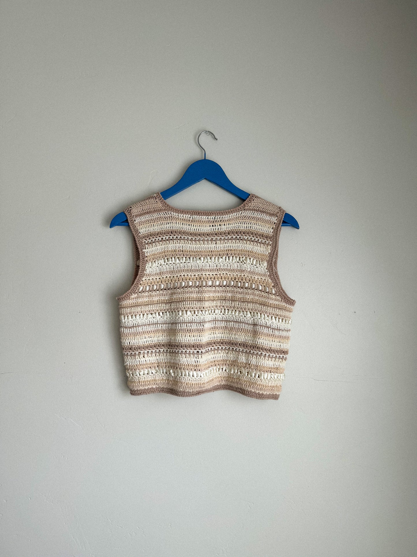 Vintage Woven Ribbon Vest