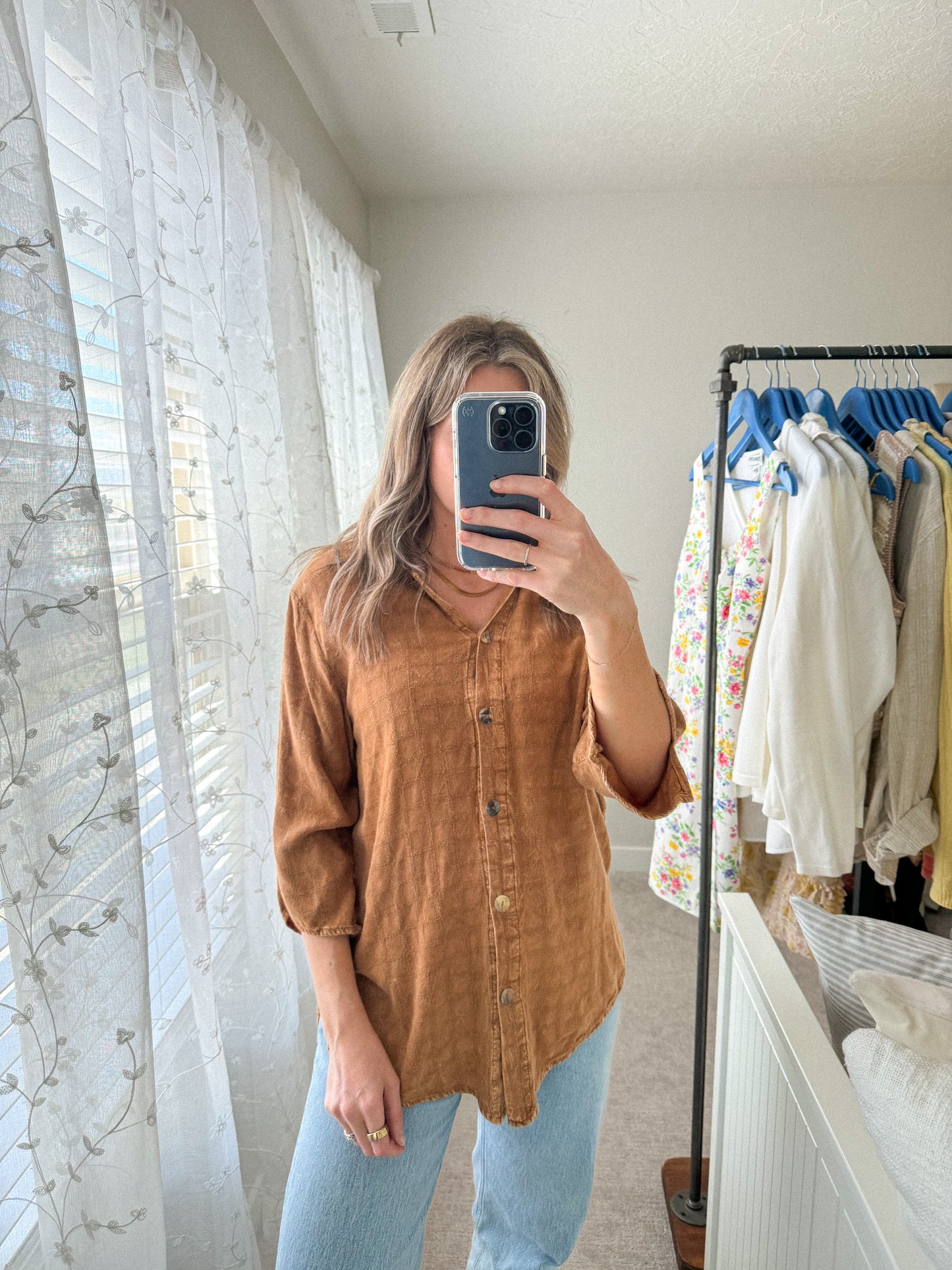 Vintage Rust Button Down