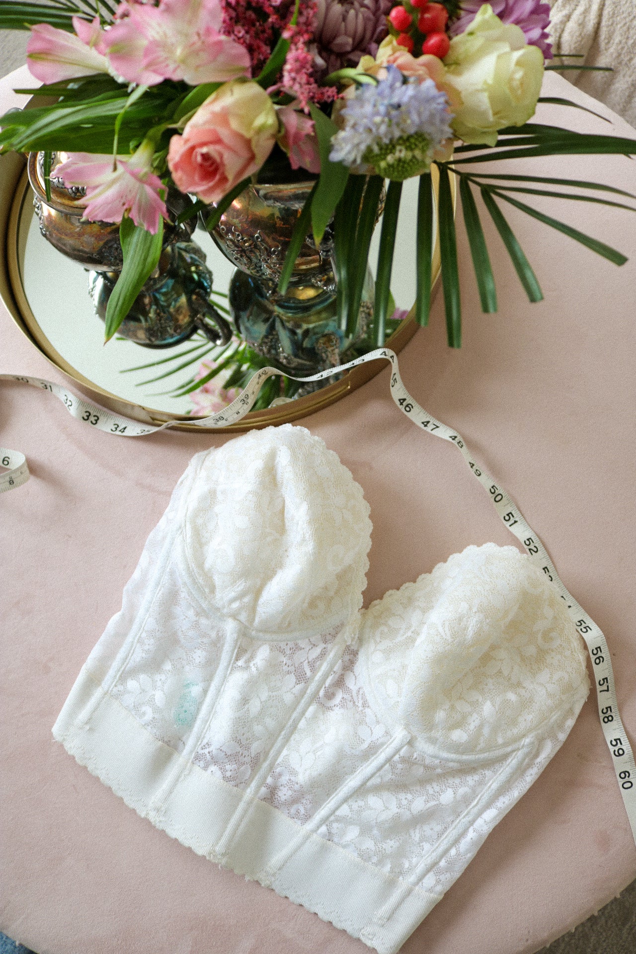 Vintage White Lace Bustier