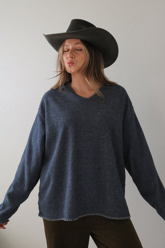 Vintage Oversized Fleece Sweater